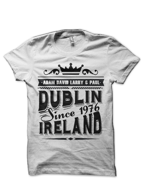 U2 Dublin Ireland Vintage Half Sleeve T-Shirt