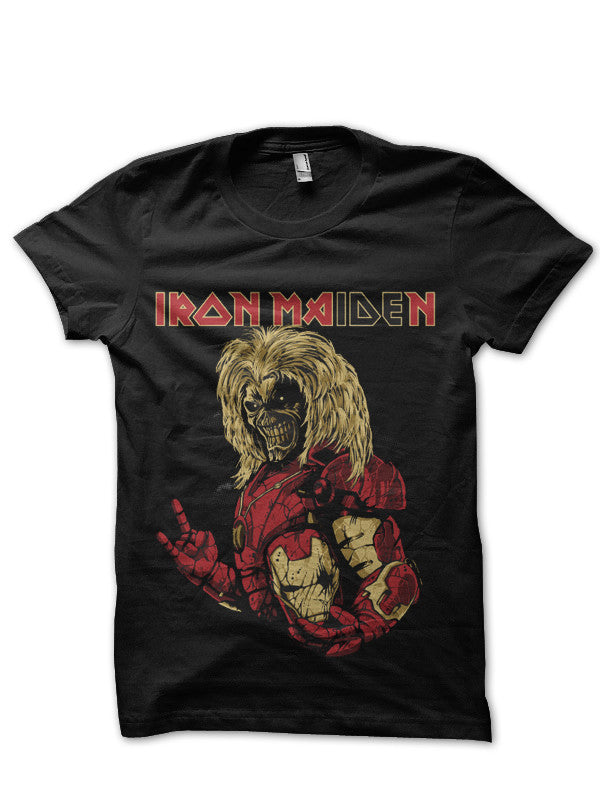 Iron Maiden Iron Man Black T-Shirt