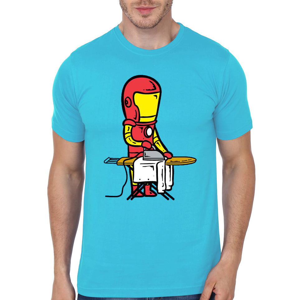 Iron Wala Man Sky Blue Tee
