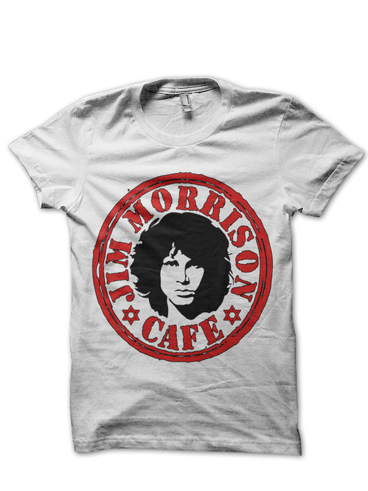 Jim Morisson Cafe White T-Shirt