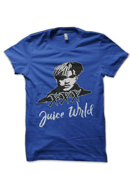 Juice wrld Navy Blue Half Sleeve T-Shirt