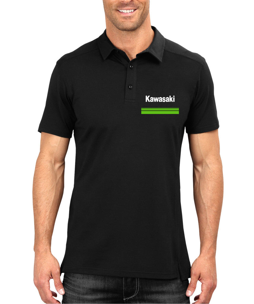 Kawasaki Black Polo T-Shirt