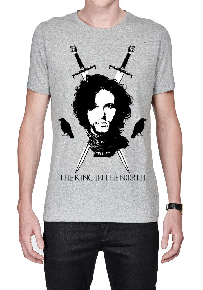 The King In The North Jon Snow Grey T-Shirt