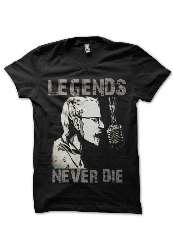 Legends Never Die Chester Bennington Black T-Shirt