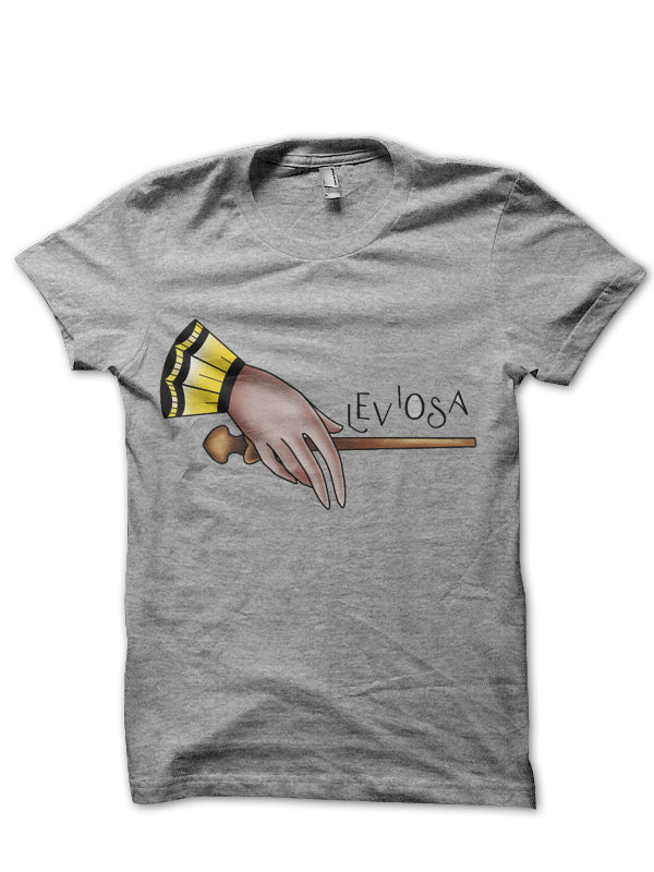 Leviosa Half Sleeve Grey Melange T-Shirt