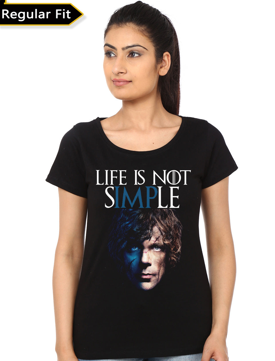 Life Is Not Simple Tyrion Lannister Black T-Shirt