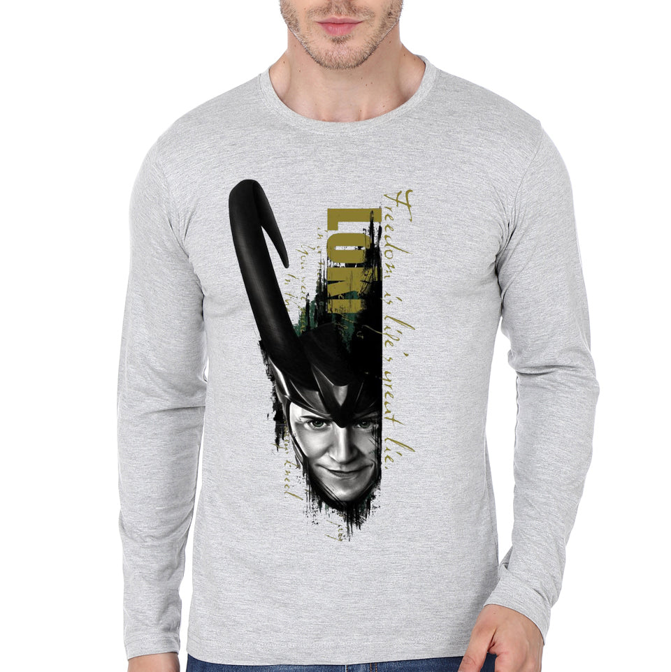 Loki Grey Full Sleeve Tee