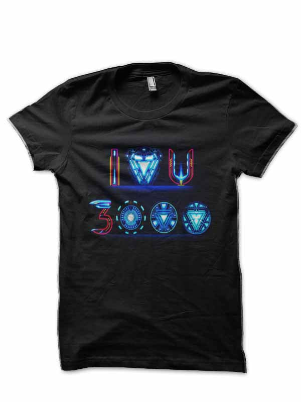 I Love Ironman Black T-Shirt