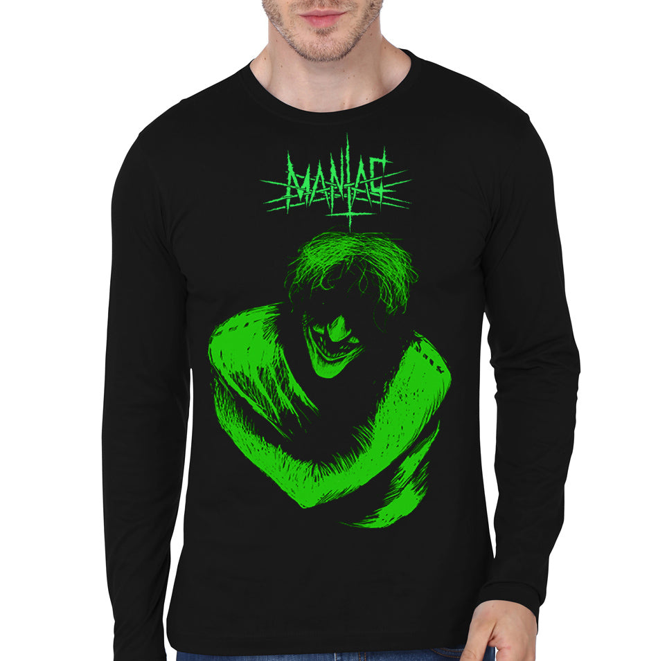 Maniac Black Full Sleeve Tee