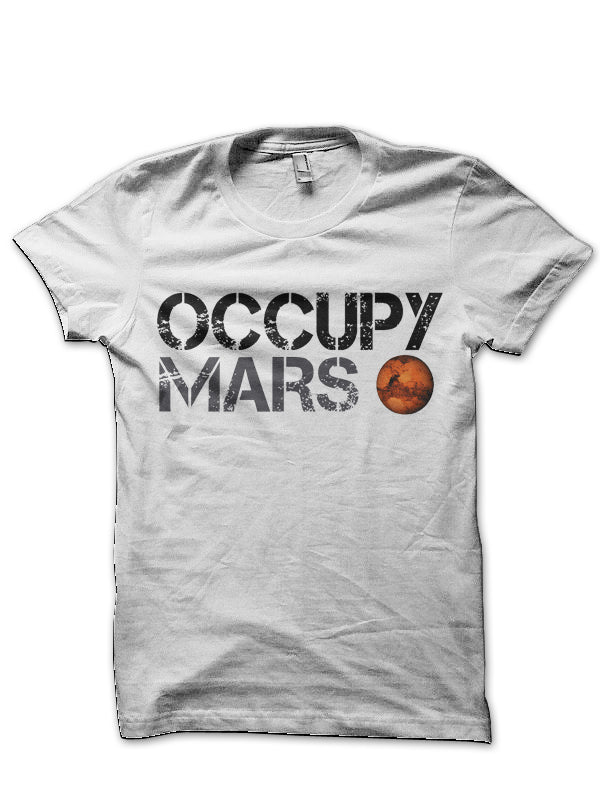 Occupy Mars White T-Shirt