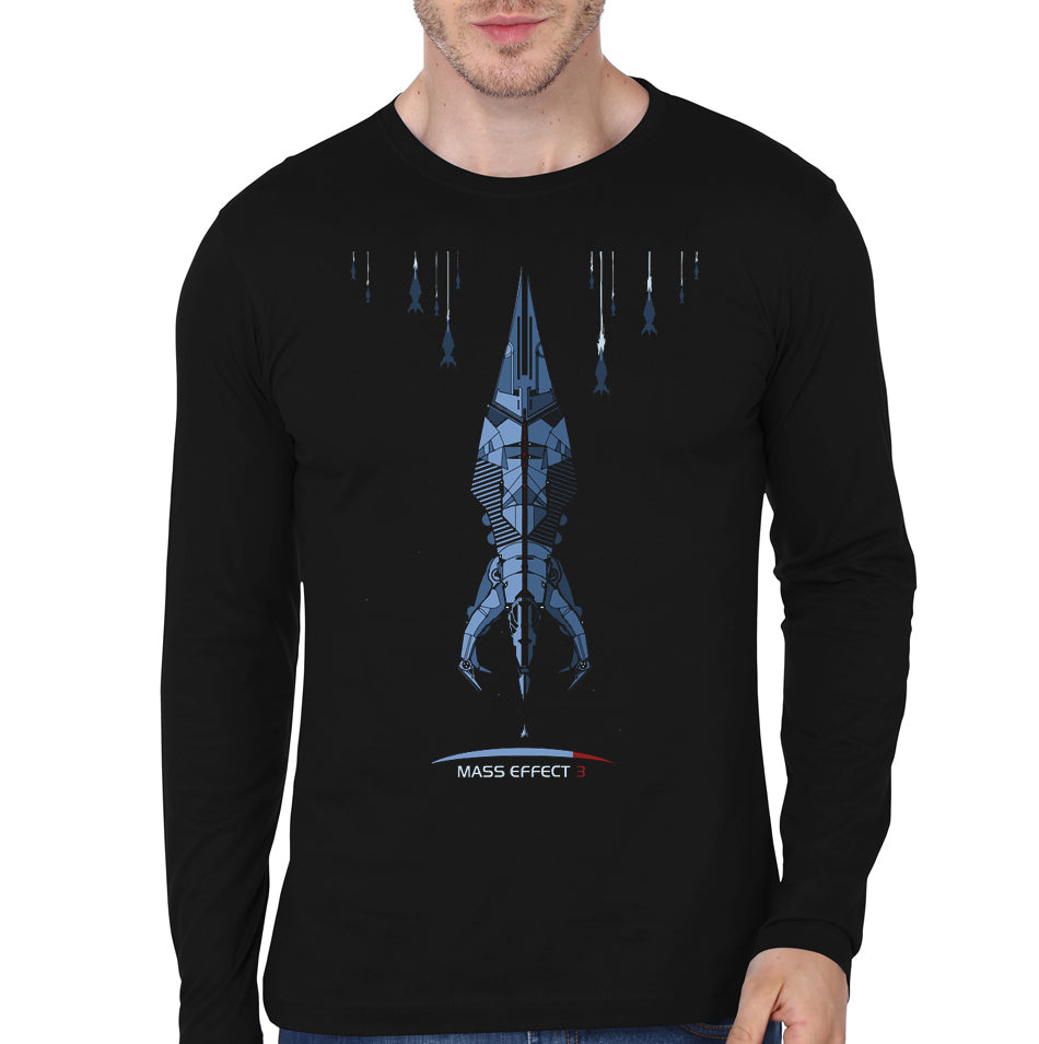 Mass Effect Black Full Sleeve Tee