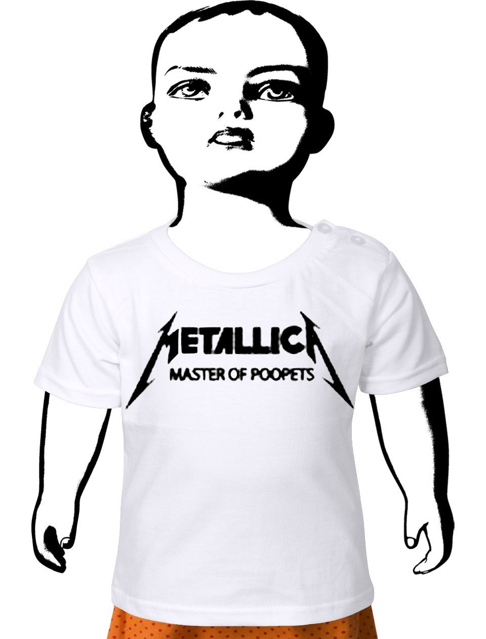 Master Of Poopets Baby’s White T-Shirt