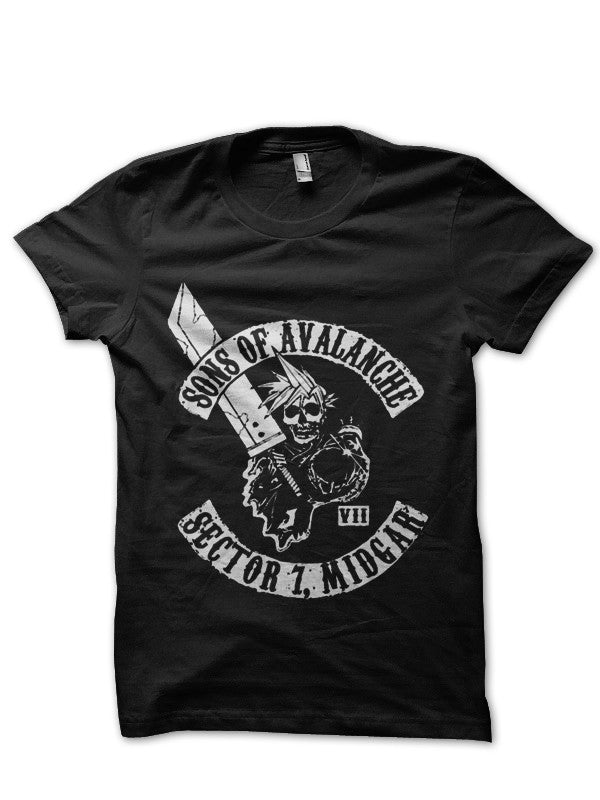 Son’s Of Avalanche – Final Fantasy Vii Black T-Shirt