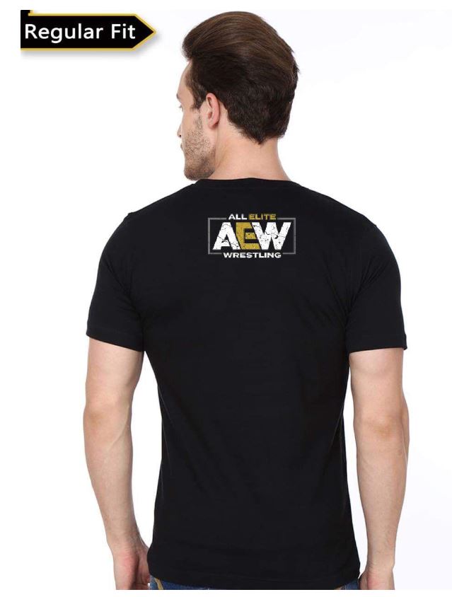 Adam Omega Black Half Sleeve T-Shirt