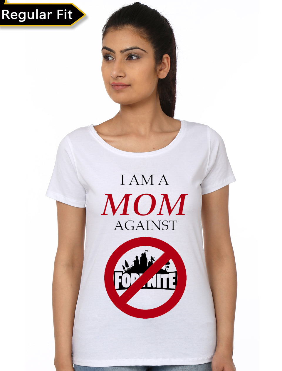 I Am A Mom Against Fortnite Girl’s T-Shirt