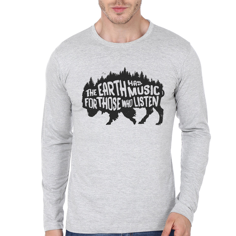 Mother Earth Grey Full Sleeve Tee