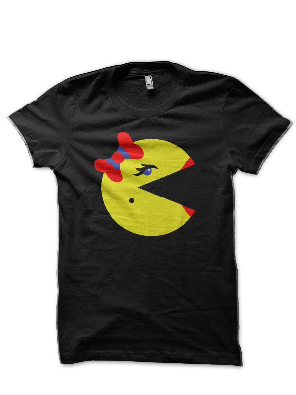 Ms Pac-Man Black T-Shirt