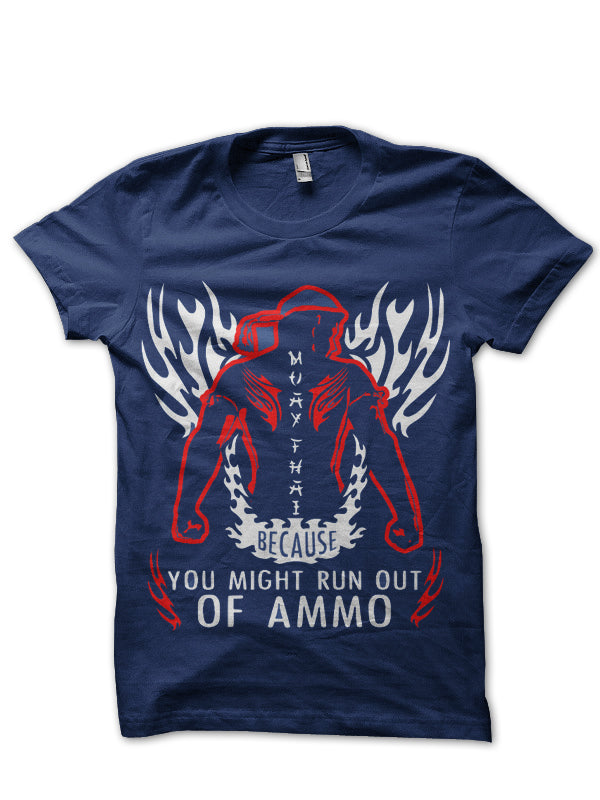 Muay Thai Navy Blue T-Shirt