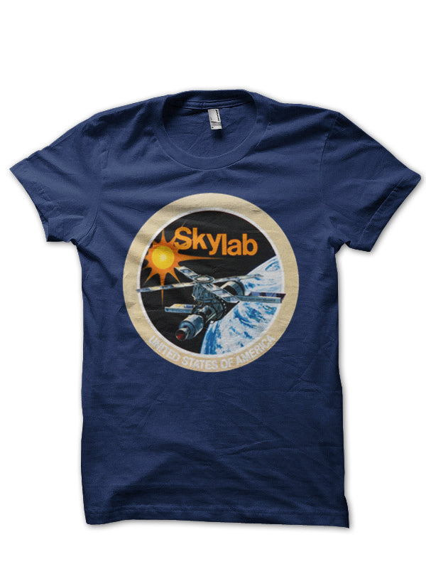 Skylab NASA Mission Patch Half Sleeve T-Shirt