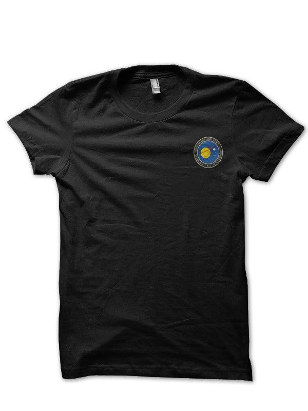 Nasa Half Sleeve Black T-Shirt