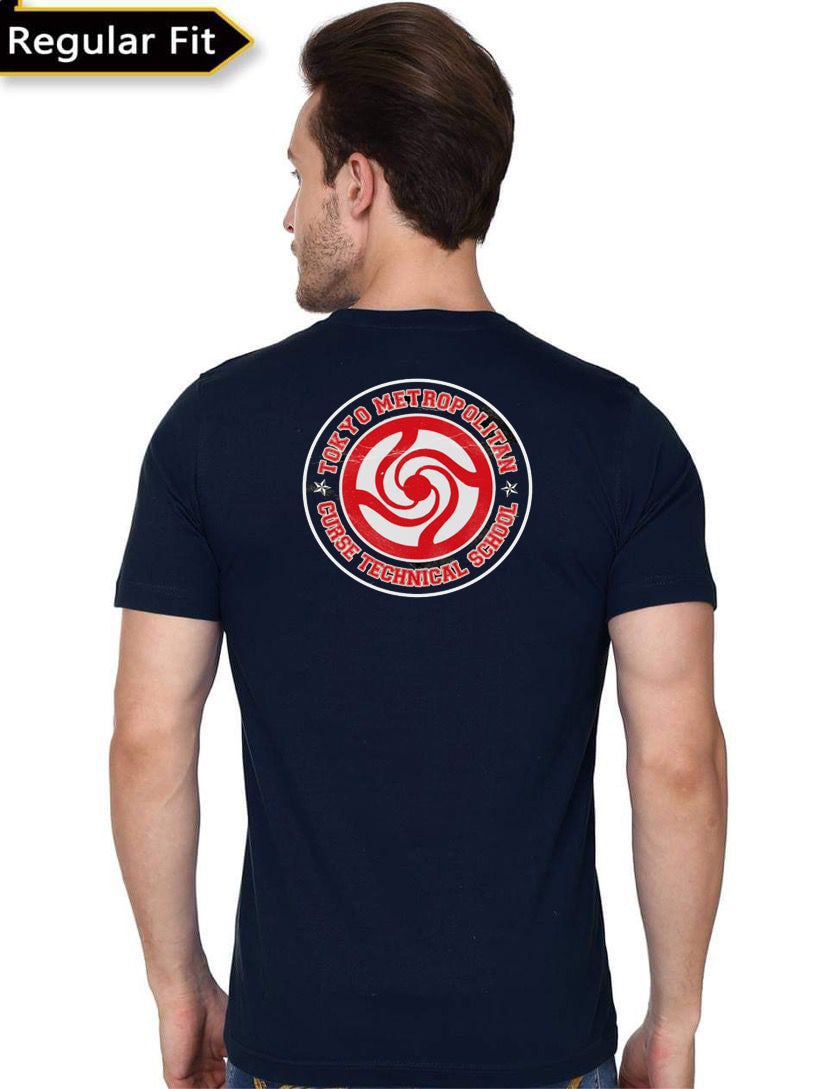 Jujutsu Kaisen Half Sleeve Navy Blue T-Shirt