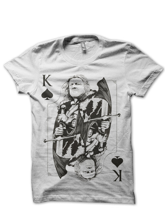 Ned Stark White T-Shirt