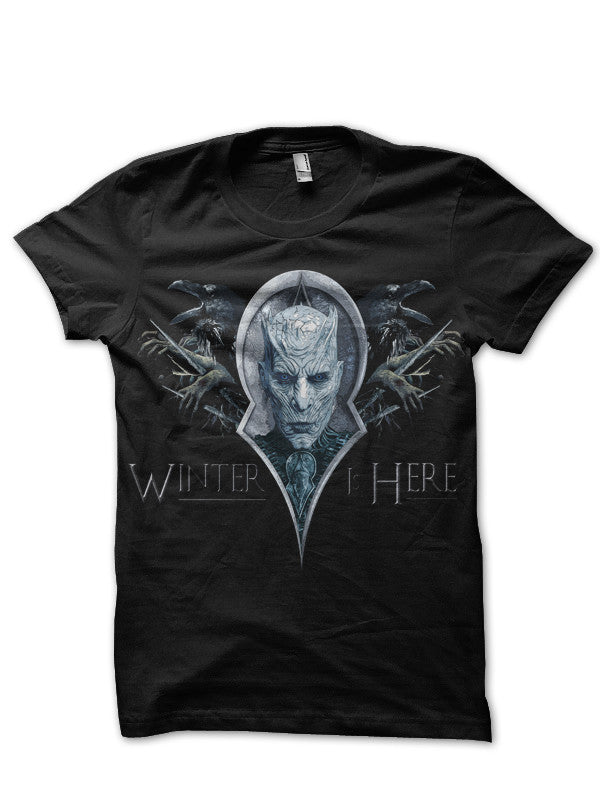 Night King Winter Is Here Black T-Shirt