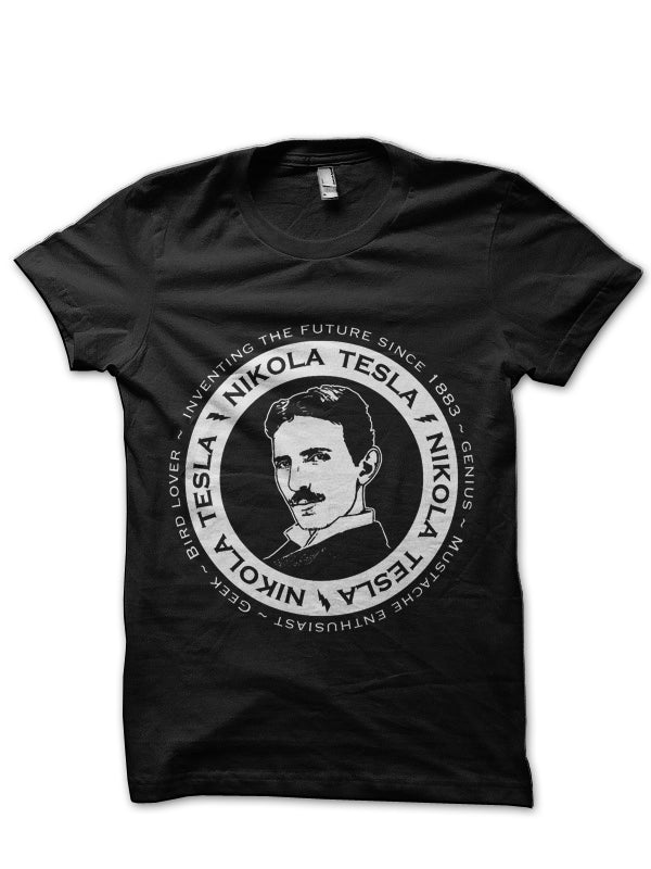 Inventor Nikola Testa Black T-Shirt