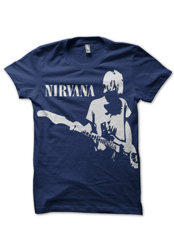 Kurt Cobain Navy Blue Tee
