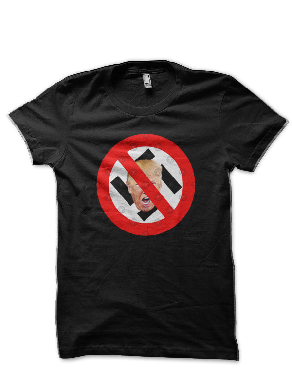 NoTrump No 45 NO Nazi Black T-Shirt