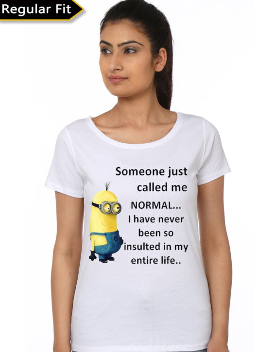 Minion Girl’s White T-Shirt