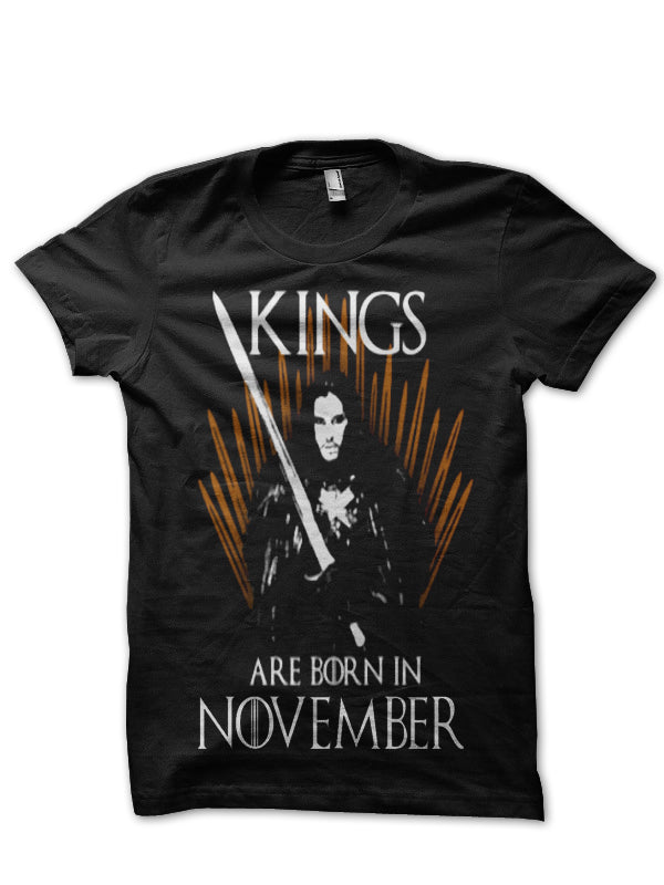 Kings Are Born In November T-Shirt