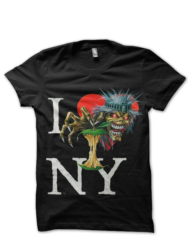 Iron Maiden New York Black T-Shirt