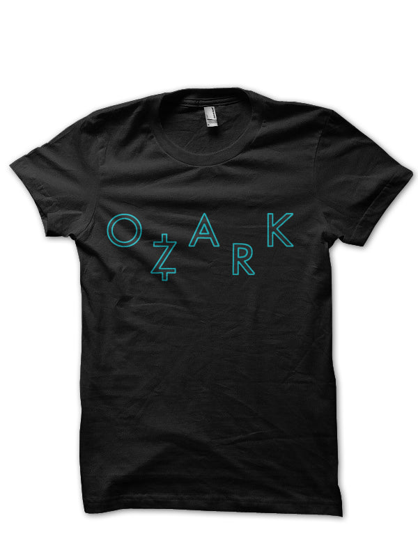 Ozark Half Sleeve Black T-Shirt
