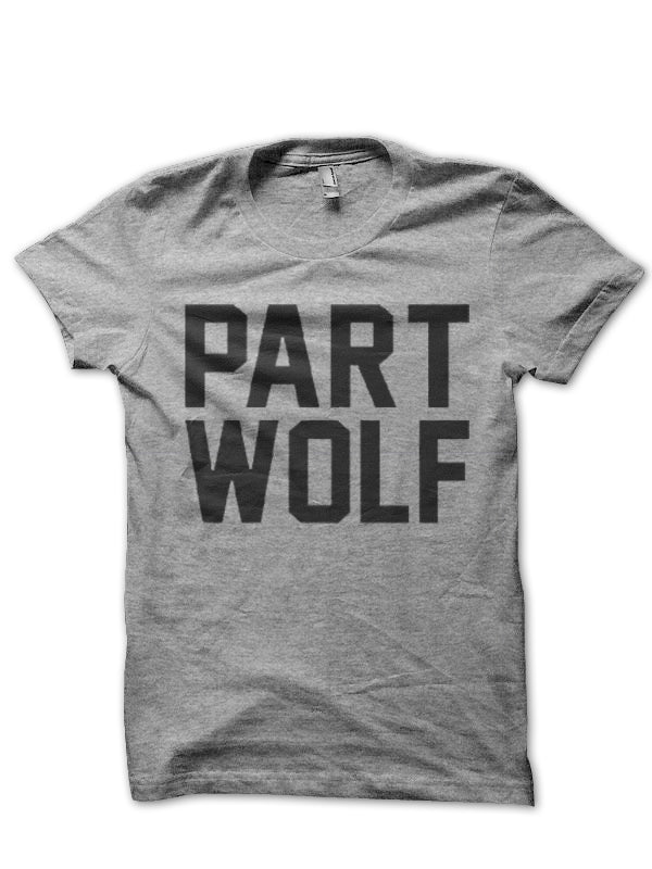 Part Wolf Navy Blue T-Shirt