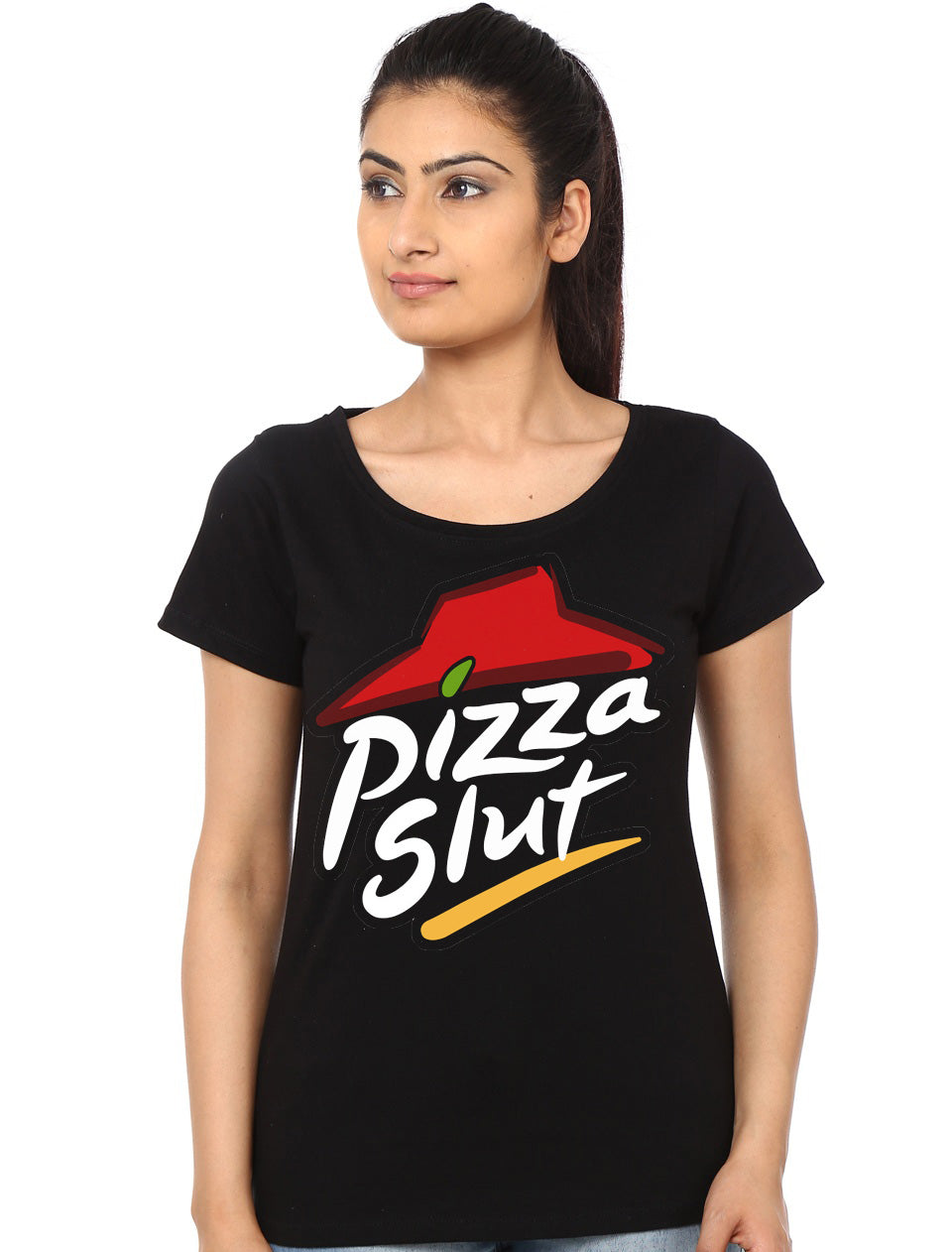Pizza Slut Black T-Shirt