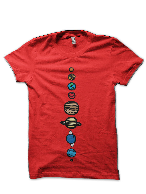 Planets Half Sleeve T-Shirt