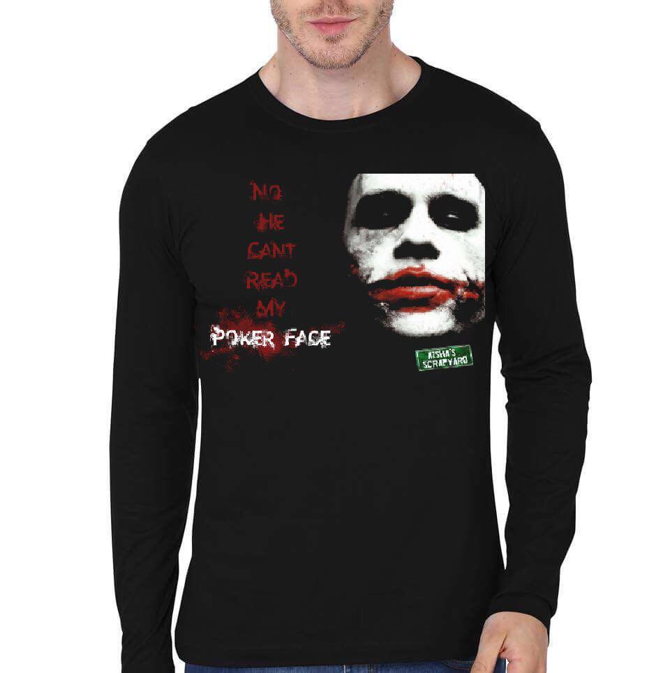 Joker Poker Face Full Sleeve T-Shirt