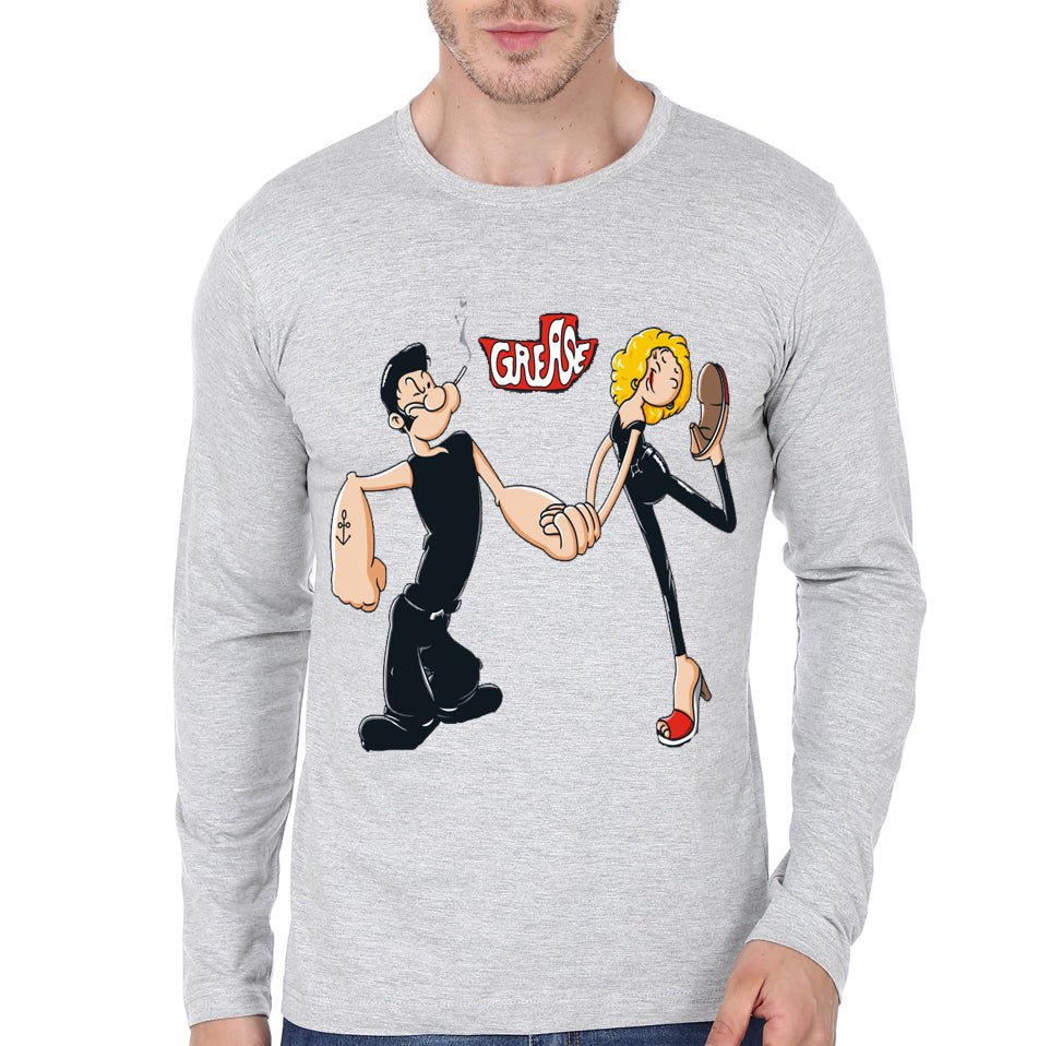 Popeye & Olive Grey Full Sleeve Tee