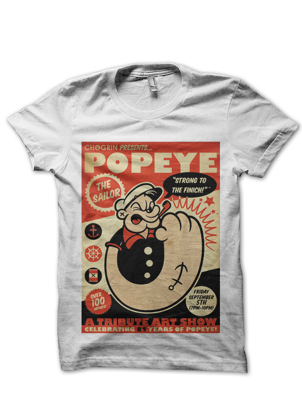 Popeye Legend Black Tee (White Available)