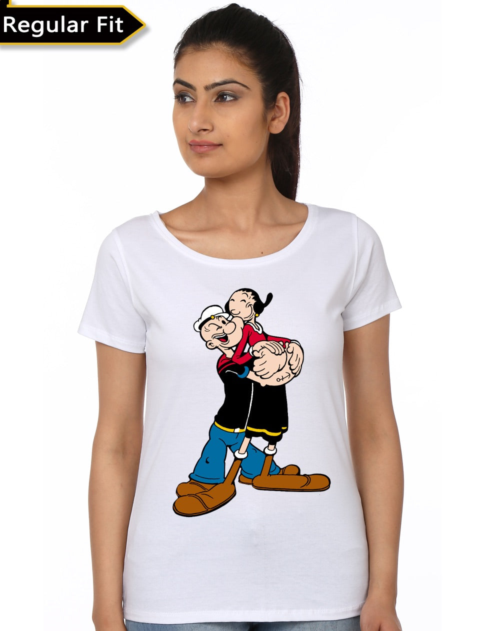 Popeye Girl’s White T-Shirt