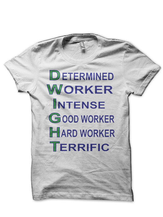 Dwight Schrute Qualities White T-Shirt