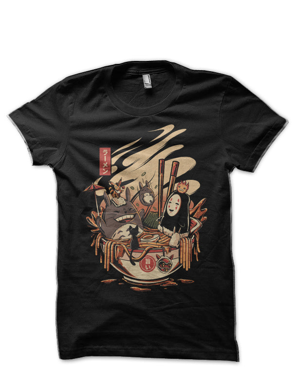 Ramen Pool Party Black T-Shirt