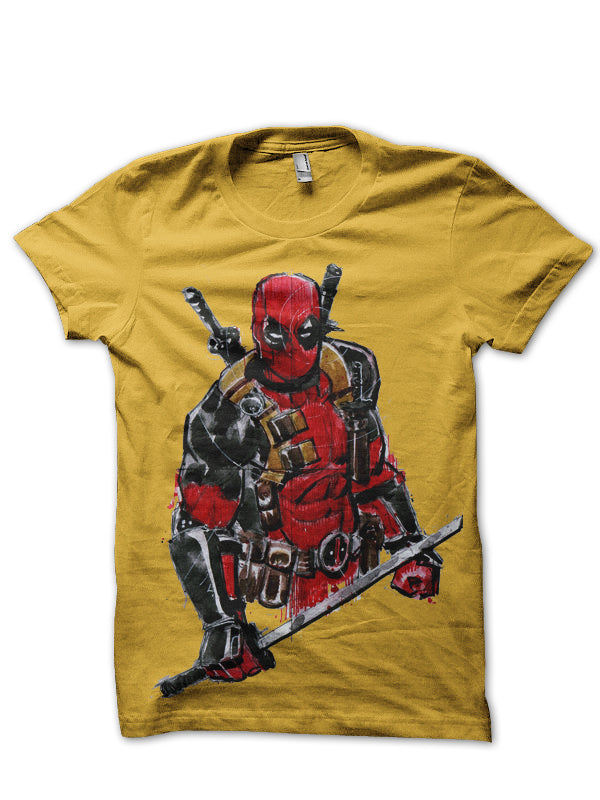 Raw Deadpool Yellow Tee (All Colours Available)