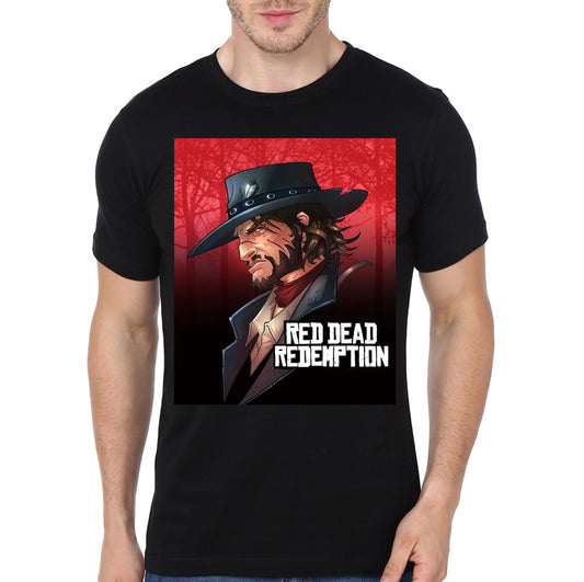 Red Redemption Black Tee
