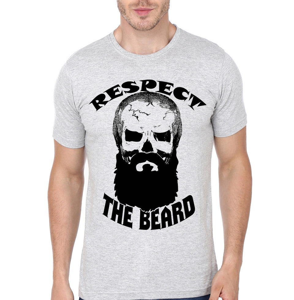 Respect The Beard Grey T-Shirt