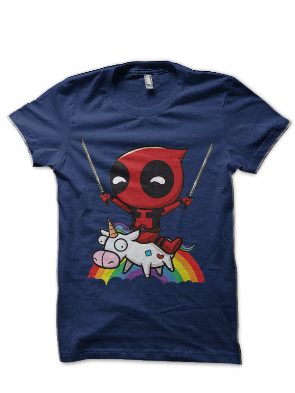 Riding A Unicorn Black T-Shirt
