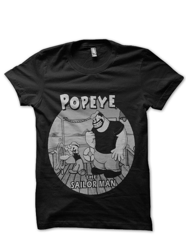 The Sailor Man! Black T-Shirt