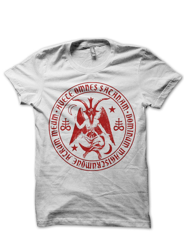 Satan 666 White T-Shirt