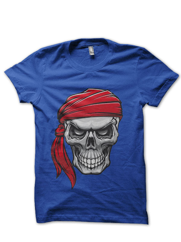Danger Pirate Skull In Bandane T-Shirt